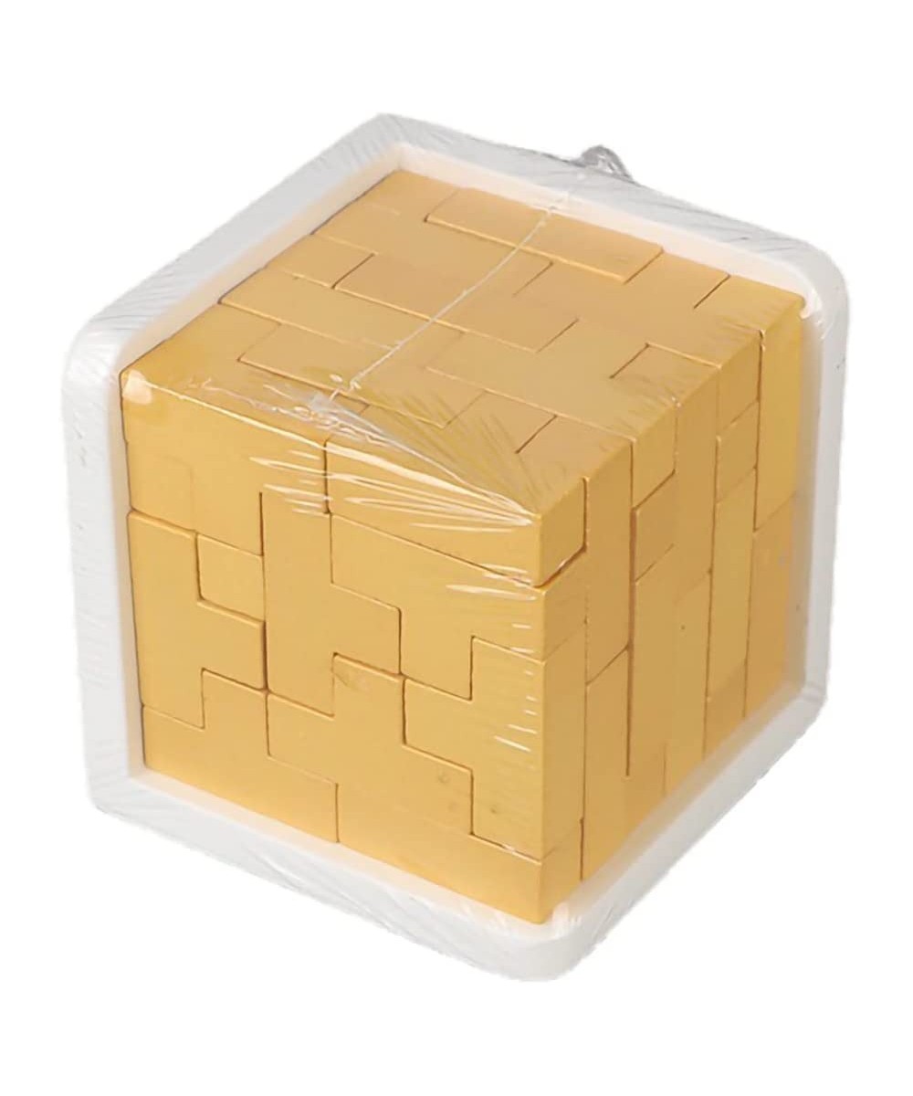 3D Wooden Brain Teaser Puzzle Cube Wooden Puzzles T-Shaped Jigsaw Logic Puzzle Game Puzzles Educational Toy for Kids and Adul...