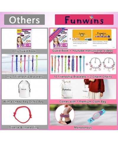 Friendship Bracelet Making Kit for Girls - Arts and Crafts Jewelry Making Toys for 5 6 7 8 9 10 11 12 Years Old Gifts for Kid...