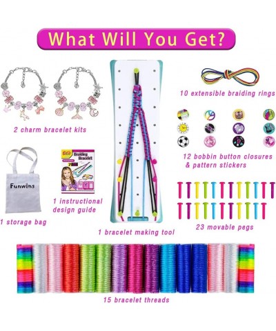 Friendship Bracelet Making Kit for Girls - Arts and Crafts Jewelry Making Toys for 5 6 7 8 9 10 11 12 Years Old Gifts for Kid...