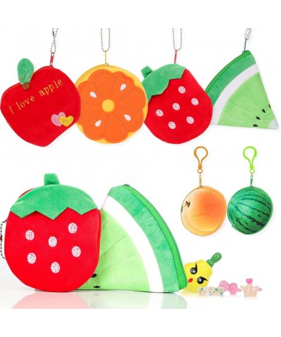 60 PCS Fruit Party Favors Birthday Supplies Set- Tutti Frutti Necklace Ring Keychain Pinwheel Wooden Spinning Tops Toys Gift ...