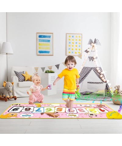 Toddler Toys Piano Mat Floor Musical Mat Anti-Slip Kids Dance Mat Toddler Girl Toys Musical Playmat with Flash Cards Fun Xmas...