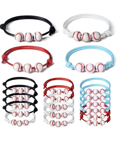 Party Favors 20 Pack Adjustable Baseball Favor Inspirational Bracelets Sport Theme Charm Bracelets For Kids Adult $18.71 Kids...