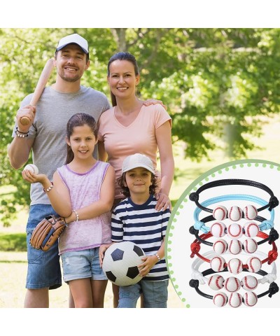 Party Favors 20 Pack Adjustable Baseball Favor Inspirational Bracelets Sport Theme Charm Bracelets For Kids Adult $18.71 Kids...