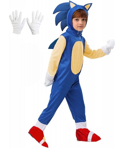 Halloween Kids Deluxe Hedgehog Costume Cosplay Cartoon Suit Onesie Outfit Pretend Play Dress Up Unisex $49.60 Kids' Costumes