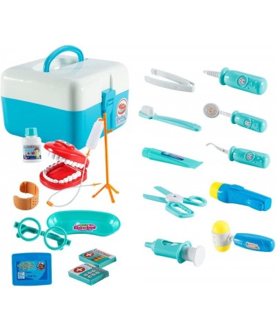 Medical Kit 20pcs Dentist Kit for Kids Doctors Role Pretend Play Set with Tool Box Including Tooth Model Toothbrush Flashligh...