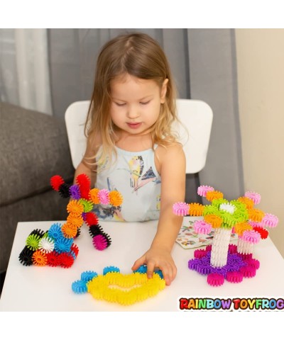 Gears Interlocking Learning Set Manipulatives Building Kit Toys with Tote 100 Pcs - Occupational Therapy - 10 Colors- Resourc...