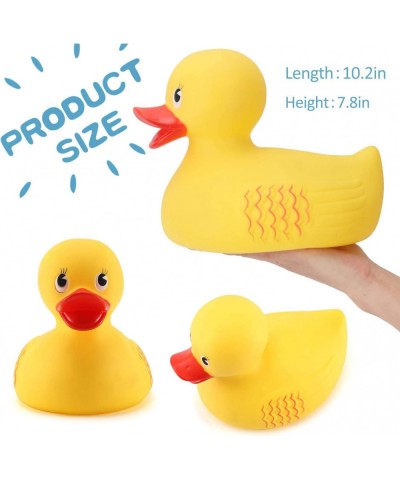 10" Jumbo Classic Yellow Rubber Duck Bathtime Toy | Floating Fun Pool Preschool Bathtub Toy | Giant Flexible Large Yellow Duc...