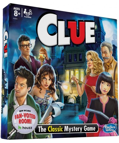 Clue Board c Features Fan Voted Room As Seen on Houzz Website Classic Mystery Game for Kids 8 and Up $29.21 Board Games