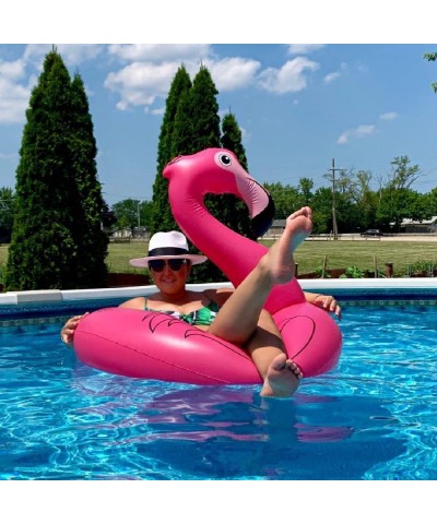 Flamingo Float Inflatable Flamingo Pool Float Tube for Party 41 Inches Pink Flamingo Float for Ages 9+ $40.78 Swimming Pool &...