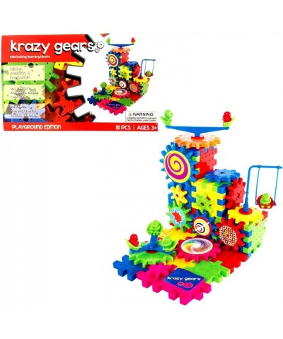 Gear Building Toy Set - Interlocking Learning Blocks - Motorized Spinning Gears - 81 Piece Playground Edition $24.64 Toy Inte...