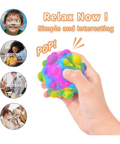 Pop Stress Balls Fidget Toy 3D Ball Popping It Relieve Restless Toy Stretchy Balls Anxiety Relief Fingertip Toy Early Educati...