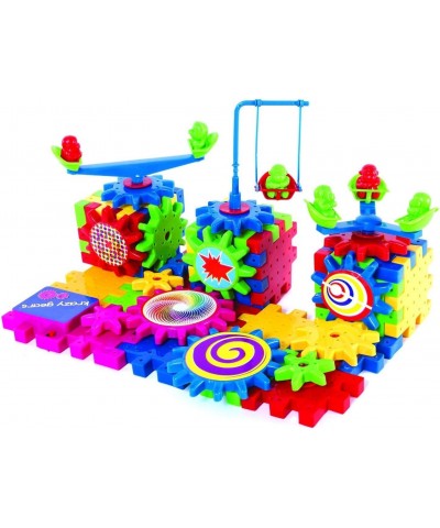 Gear Building Toy Set - Interlocking Learning Blocks - Motorized Spinning Gears - 81 Piece Playground Edition $24.64 Toy Inte...