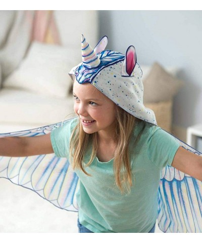 Fabric Unicorn Wings for Kids' Dress Up Imaginative Play 46" Wingspan Rainbow $59.98 Kids' Costumes