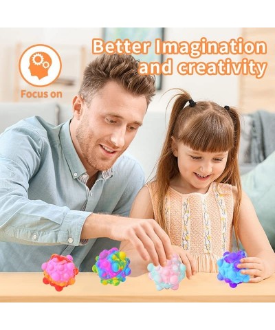 Pop Stress Balls Fidget Toy 3D Ball Popping It Relieve Restless Toy Stretchy Balls Anxiety Relief Fingertip Toy Early Educati...