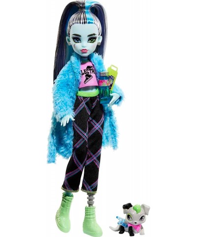 Doll and Sleepover Accessories Frankie Stein Doll with Pet Dog Watzie Creepover Party $44.45 Dolls