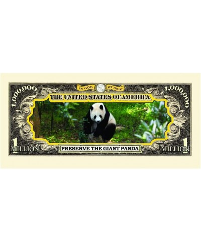 ENDANGERED GIANT PANDA MILLION DOLLAR BILL (5 bills) $15.20 Gags & Practical Joke Toys