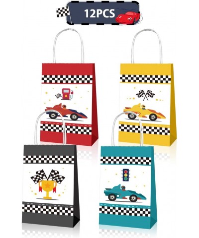 12 Pcs Race Car Party Gift Bags Racing Candy Treats Bags for Kids Birthday Party Decoration Let's go Racing Theme Party Favor...