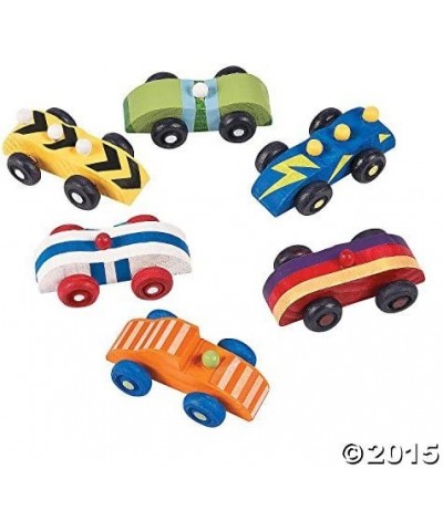 Unfinished Paintable Wooden Cars Set of 12 - DIY Toys and Wood Crafts for Kids Party Favors and Activities $23.79 Kids' Drawi...