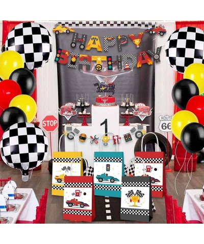 12 Pcs Race Car Party Gift Bags Racing Candy Treats Bags for Kids Birthday Party Decoration Let's go Racing Theme Party Favor...