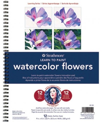 Learn To Paint Wire Pad 9"X12"-Watercolor Flowers -62251500 $19.04 Kids' Drawing & Writing Boards