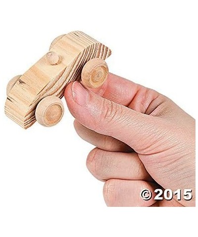 Unfinished Paintable Wooden Cars Set of 12 - DIY Toys and Wood Crafts for Kids Party Favors and Activities $23.79 Kids' Drawi...