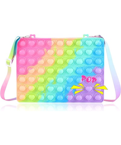 Pop Purse Gift for Girls Fidget Toys Big Pop Shoulder Bag for iPad Push Bubble Bags Popper Handbag Crossbody Bag for Girls St...