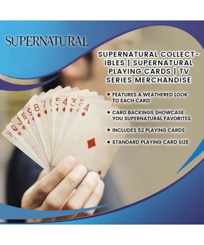 Supernatural Collectibles | Supernatural Playing Cards | TV Series Merchandise $25.15 Card Games