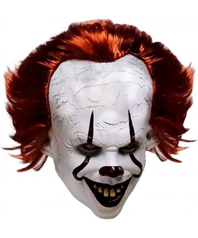 Scary IT Clown Mask Latex Clown Mask for Halloween Clown Costume Party Props $41.18 Kids' Dress-Up Accessories