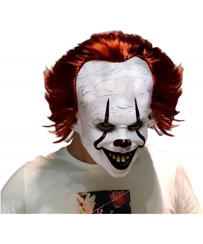 Scary IT Clown Mask Latex Clown Mask for Halloween Clown Costume Party Props $41.18 Kids' Dress-Up Accessories