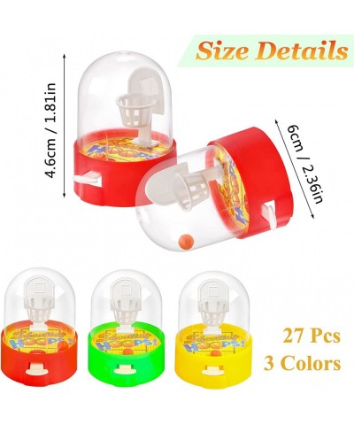 27 Pcs Mini Basketball Shooting Games Basketball Party Favors Supplies Decoration Simple Basketball Finger Board Game Handhel...