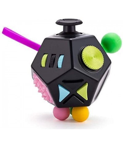 12 Sides Fidget Cube Toys Relieves Stress and Anxiety for Kids Teens and Adults with ADD OCD ADHD Autism (Black / B2) $21.24 ...