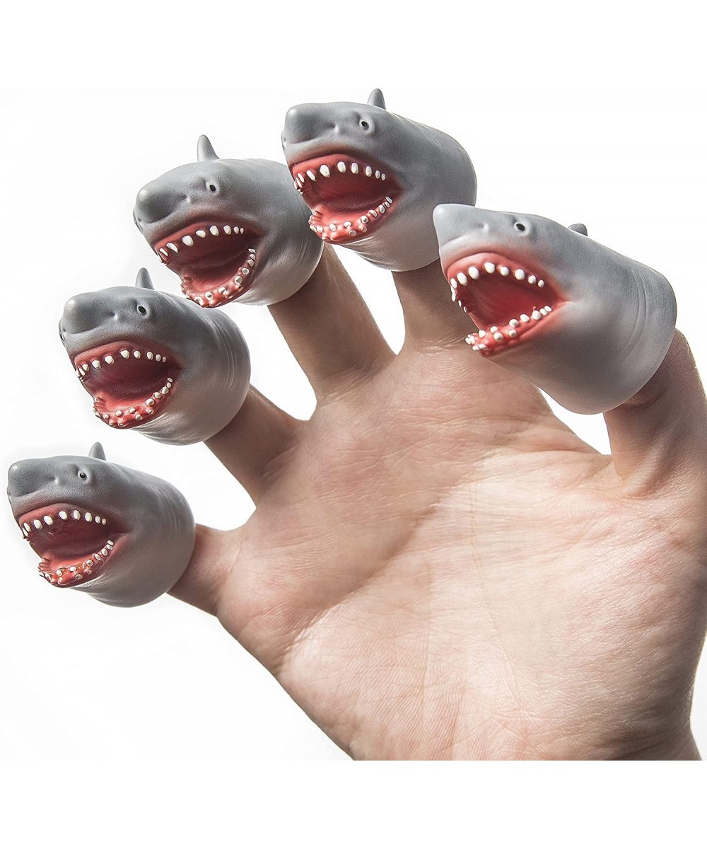 Shark Finger Puppet Novelty Toys Finger Doll Props Animal Cake Toppers Gift (Shark 5 Piece Set) $15.54 Finger Puppets