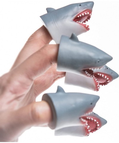 Shark Finger Puppet Novelty Toys Finger Doll Props Animal Cake Toppers Gift (Shark 5 Piece Set) $15.54 Finger Puppets