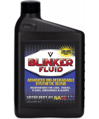 Realistic Advanced Blinker Fluid | A Hilarious Gag Gift for Any Car Enthusiast +100 000 Blinks 32 Oz Empty Bottle Black $16.4...