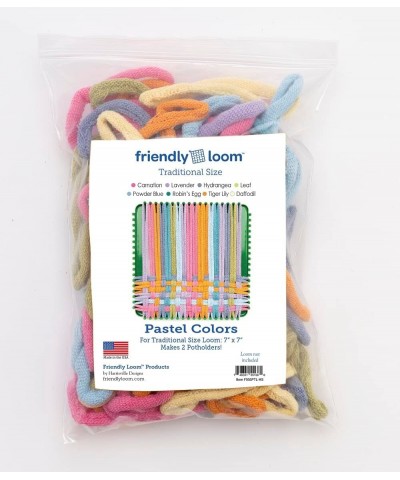 Traditional Size Loops in The Pastel Colors Enough to Make 2 potholders $17.24 Craft Kits