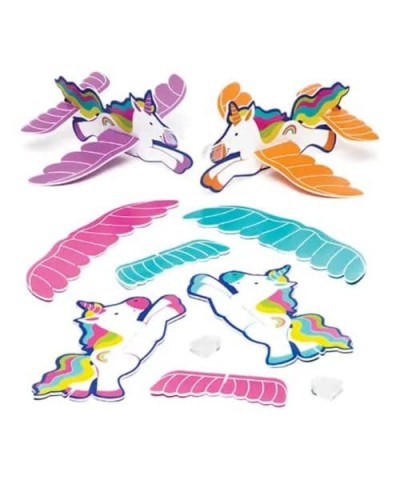 AR583 Rainbow Unicorn Gliders - Pack of 8 Flying Toys for Kids Party Bag Fillers Pocket Money Gifts and Small Items for Child...