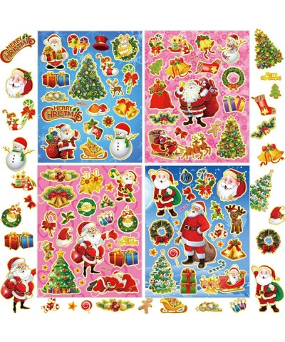 Christmas Stickers for Kids 16 Sheets Santa Stickers for Christmas Cards Envelopes Scrapbooking DIY Arts and Crafts $16.16 Ki...