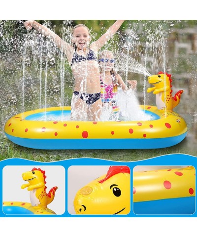 FiGoal Inflatable Dinosaur Swimming Pool for Kids Backyard Garden Grassland Beach Swimming Pool Water mat Fun Water Toys Summ...