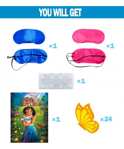 Encanto Birthday Party Supplies Pin The Butterfly on Mirabel Party Games for Kids Boys Girls Fans Large Poster 24PCS Stickers...