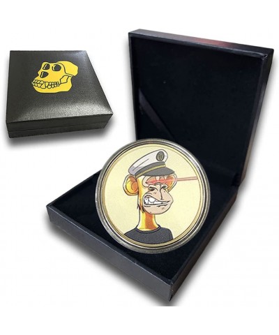 Bored Ape Coin Yacht Club Gold Plated with Protective Case and Box for Crypto NFT Collector (Colorful-2) $22.31 Money & Banki...