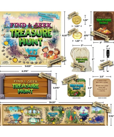 Find and Seek Treasure Hunt Family Board Game for Kids Toddler Ages 3 4 5 6 7 8 9 10 11 12 Years Old and Up - an Indoor Outdo...