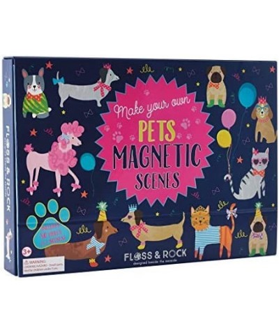 “Pets” 50 pc Magnetic Dress Up Doll Playset-Educational Shape Sorting Game- Dog & Cat Show Scene Book for Toddlers- S.T.E.M. ...