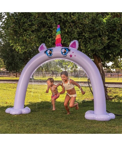 Inflatable Unicorn Water Sprinkler More Stable Inflatable Unicorn Yard Large Outdoor Summer Toys Inflatable Water Park Fun Ba...