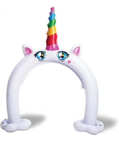 Inflatable Unicorn Water Sprinkler More Stable Inflatable Unicorn Yard Large Outdoor Summer Toys Inflatable Water Park Fun Ba...