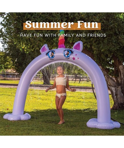 Inflatable Unicorn Water Sprinkler More Stable Inflatable Unicorn Yard Large Outdoor Summer Toys Inflatable Water Park Fun Ba...