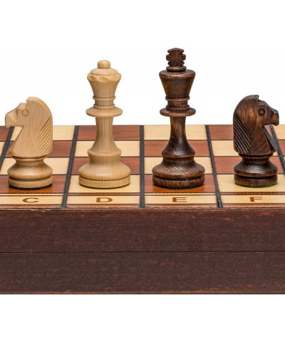 Handmade Jowisz Professional Tournament Chess Set - Wooden 16 Inch Folding Board With Felt Base & Hand Carved Chess Pieces - ...