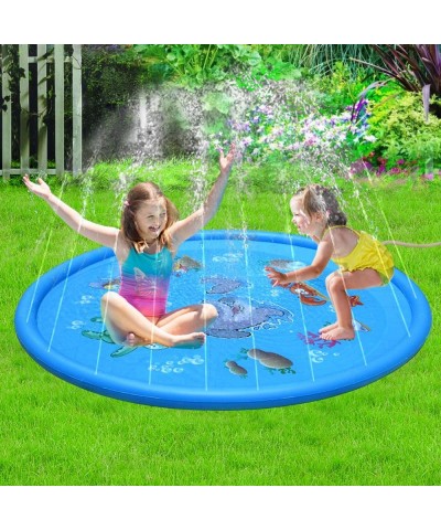 Sprinkle & Splash Play Mat - 68" Water Sprinkler Kiddie Outdoor Outside Water Pool Toys for Toddlers Kids Children Infants Bo...