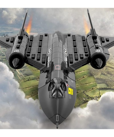 Stem Army Toys US Air Force SR-71 Reconnaissance Aircraft Building Blocks Sets for Boys Fighter Jet Building Toys Gifts for K...