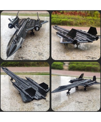 Stem Army Toys US Air Force SR-71 Reconnaissance Aircraft Building Blocks Sets for Boys Fighter Jet Building Toys Gifts for K...