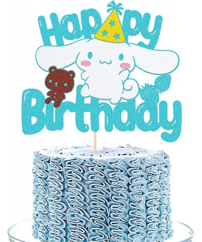 SuperDecor Cake Topper for Cinnamoroll Theme Cartoon Cake Decoration Happy Birthday Anime kawaii Animals Dog Party Supplies f...